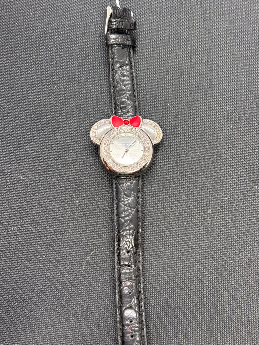Minnie Mouse Watch with Red Bow Accent
